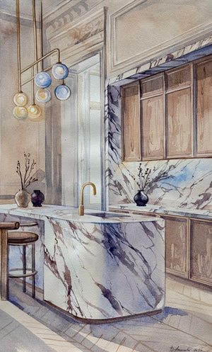 Marble Hour | 28 × 45 cm