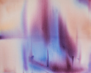 Blue Ember | 80 × 100 cm