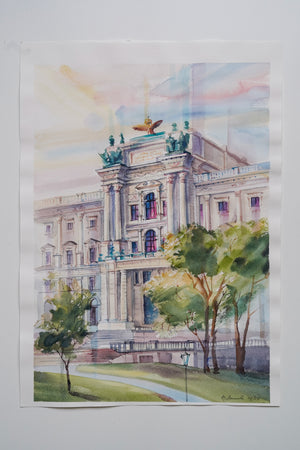 Surrounding Museum | 30 × 43 cm