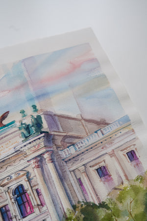 Surrounding Museum | 30 × 43 cm