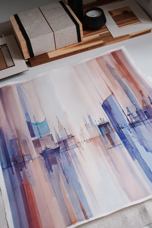 Searching for a Harbor | 54 × 57 cm