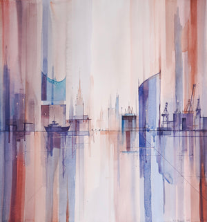 Searching for a Harbor | 54 × 57 cm
