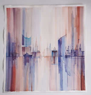 Searching for a Harbor | 54 × 57 cm