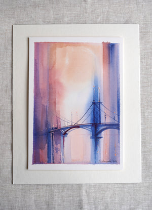 Toward the Glow | 15 × 21 cm