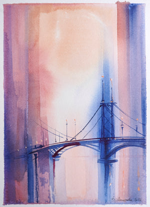 Toward the Glow | 15 × 21 cm