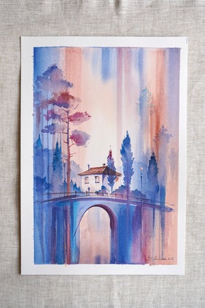 A Light Is On | 18 × 26 cm