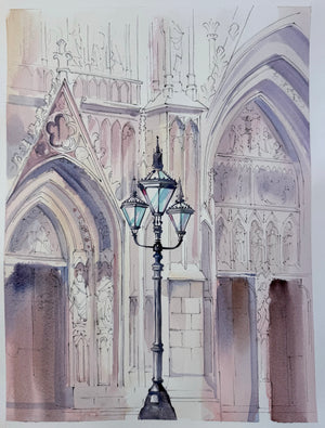 Pearlescence of Gothic Forms | 33 × 24 cm
