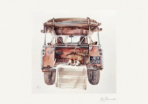 Princess Pink | Land Rover Series Watercolour Print