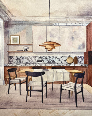 Marble Kitchen | 22 × 29 cm