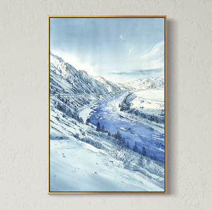 River Cut | 34 × 52 cm