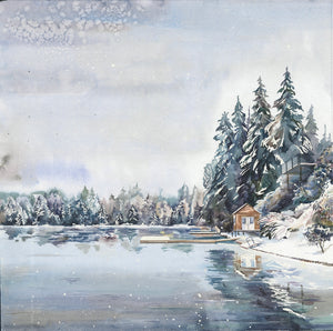Winter Stillness | 35 × 35 cm