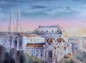 Dome in Mist | 26 × 40 cm