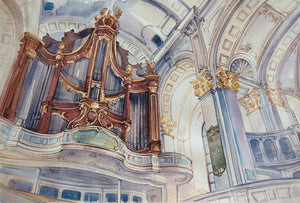 Orgelsaal, Hamburg | 38 × 56 cm